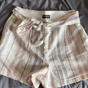 Express High Rise Shortie shorts